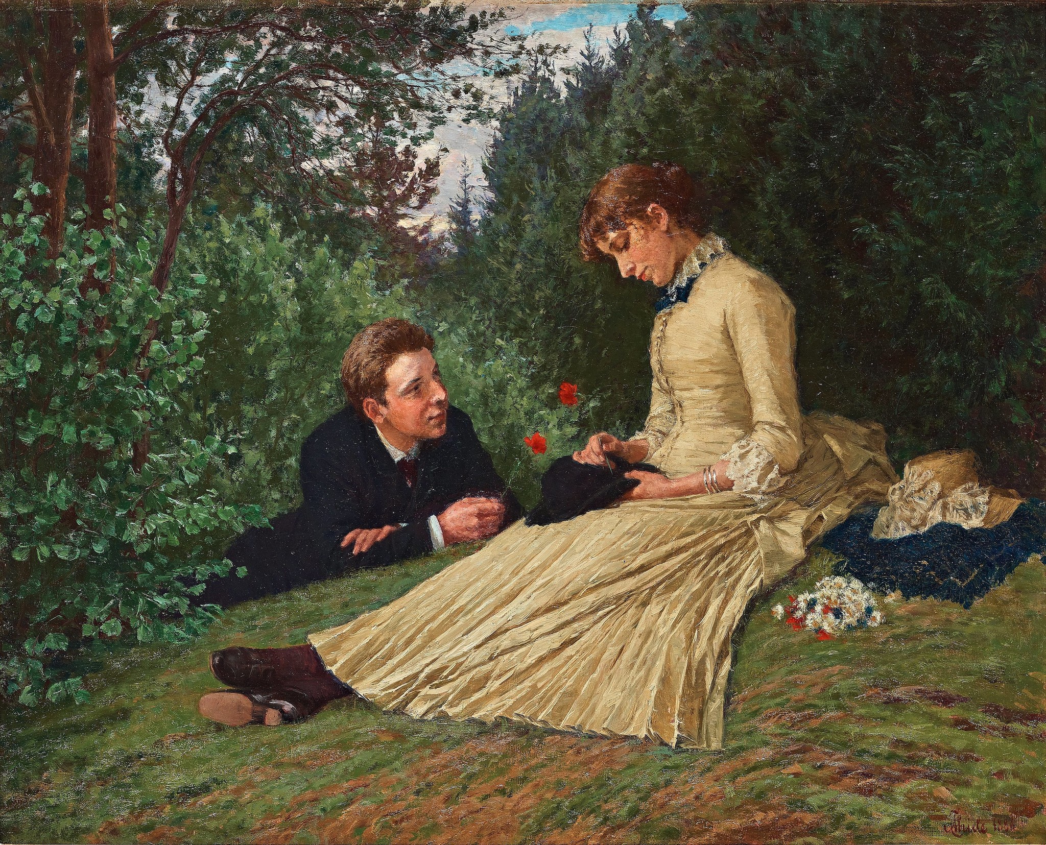 Эх где. Художник anton Thiele (Danish, 1838-1902),. Anton Thiele (Danish, 1838-1902),. Художник anton Thiele. Courtship.